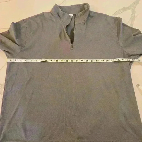 Calvin Klein Mens 1/4 Zip Long Sleeve Pullover Knit  Gray Size XXL - Picture 6 of 9